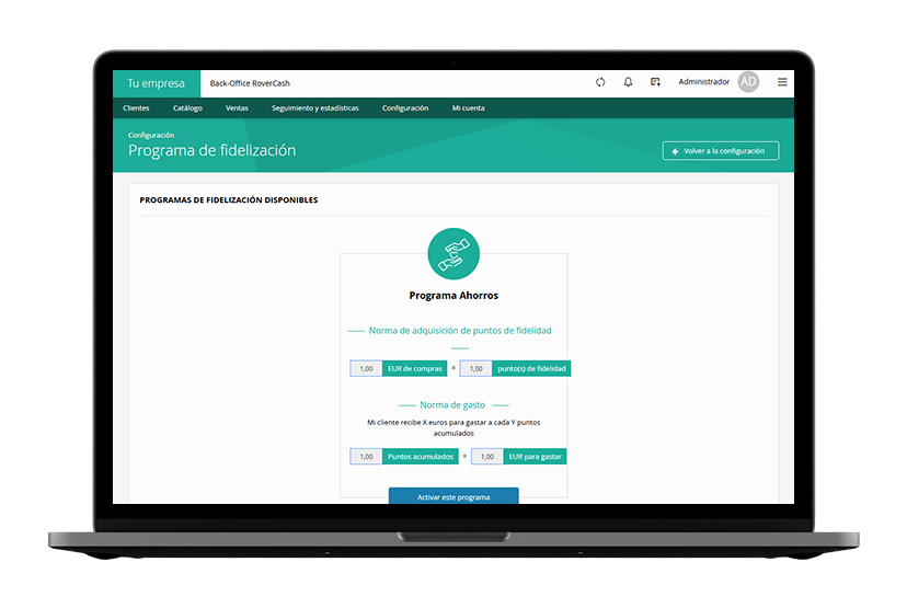 Programa de Fidelización - RoverCash
